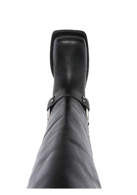 Black 30mm knee-high leather boots Acne Studios - women ACNE STUDIOS | AD0683900